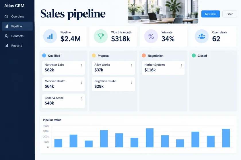 Atlas CRM, Sales pipeline