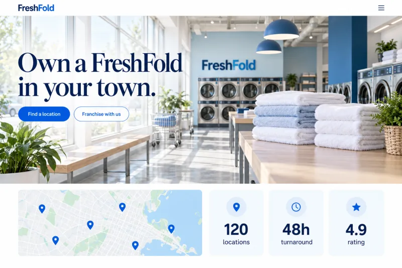FreshFold, Franchise site