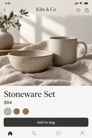 Kiln & Co, Ceramics shop app