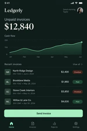 Ledgerly, Invoicing app