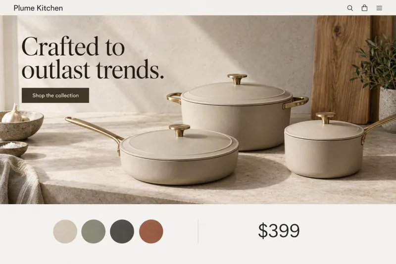 Plume Kitchen, Cookware store